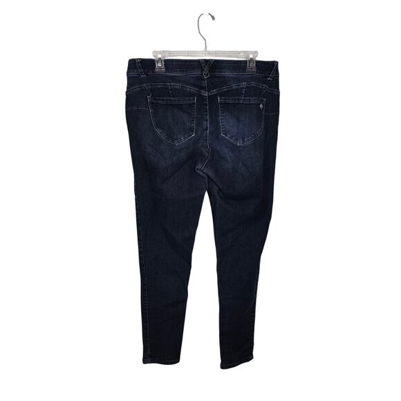 Democracy AB TECHNOLOGY Jeans Women SZ 14W Black Stretch Comfort Waistband - Picture 4 of 6